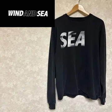 WIND AND SEA (P-DYE)L/S TEE Black_white