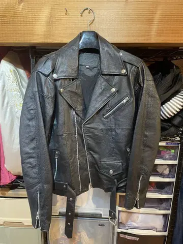 더블 라이더 자켓 블랙 38