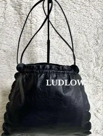 LUDLOW 블랙 가죽 숄더백