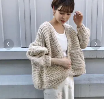 아파트바이_HAND 케이블 가디건 볼레로 가운