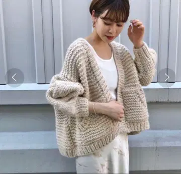 아파트바이_HAND 케이블 가디건 볼레로 가운