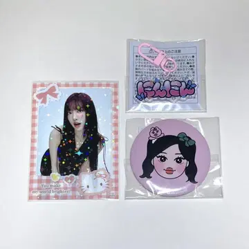 K-POP 엽서 캔뱃지 클립 세트