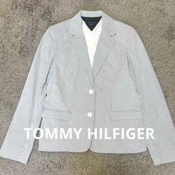 타미힐피거 TOMMY HILFIGER 스트라이프 테일러드 자켓 S