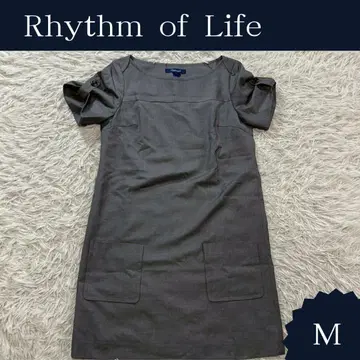 [ 익명 배송 ] Rhythm of Life 반팔 미니 원피스