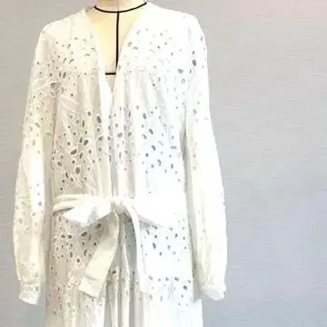 새상품 미사용 화이트 레이스 롱 원피스 ZARA XL