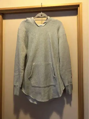 Champion monkytime 그레이 후드 부착 맨투맨