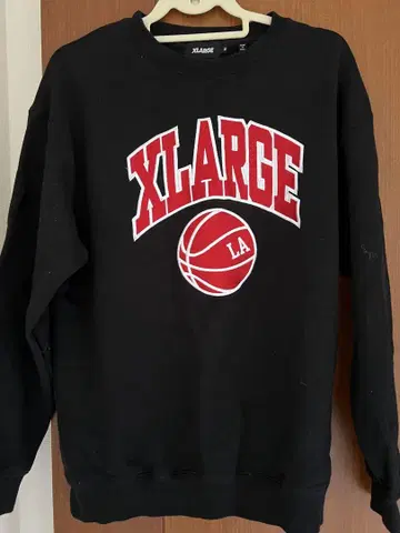XLARGE 농구 로고 맨투맨 M 블랙