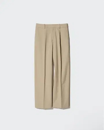 턱 와이드 팬츠 코튼 UNIQLO