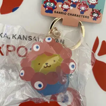 산리오 미야쿠미야쿠 변신 입체 마스코트 폼폼푸딩 클리어 컬러