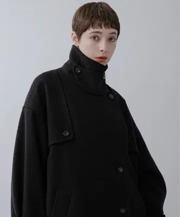 KBF 코쿤 롱 코트 38 블랙