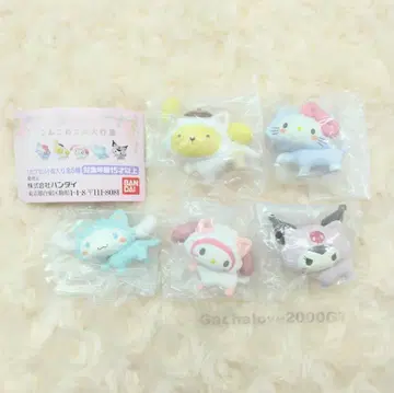 산리오 캐릭터즈 아기 고양이 대행진 전 5종 풀 컴프