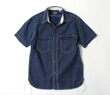 EIGHT-G(에이트지) 8oz 워바쉬 스트라이프 워크 셔츠