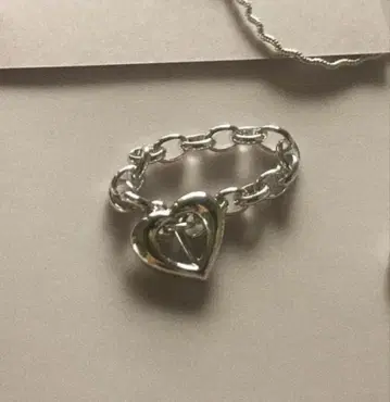 LANIE heart chain ring 반지 하트