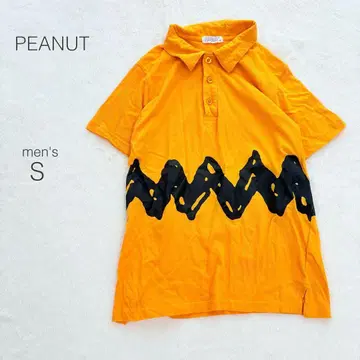 PEANUT 피넛 T 셔츠 피케 셔츠 찰리 브라운 반팔 레트로