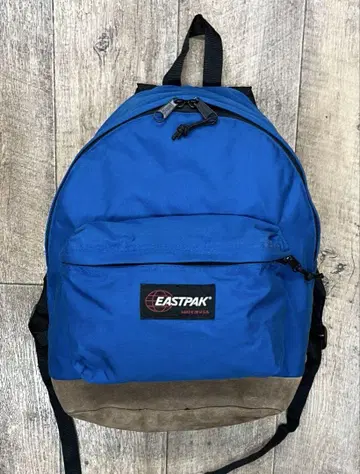 80'S EASTPAK 구형 택 하의 가죽 나일론 백팩 USA제