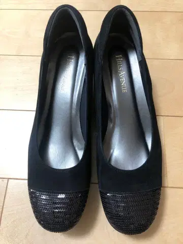 힐즈아베뉴 23cm 펌프스 웨이브 밑창 스웨이드