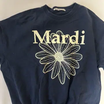 Mardi 네이비 맨투맨 트레이닝복
