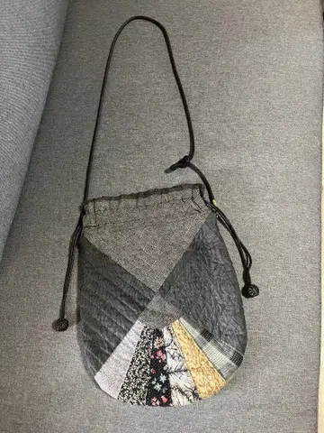 메5078 미사용 패치워크 복조리형 숄더백