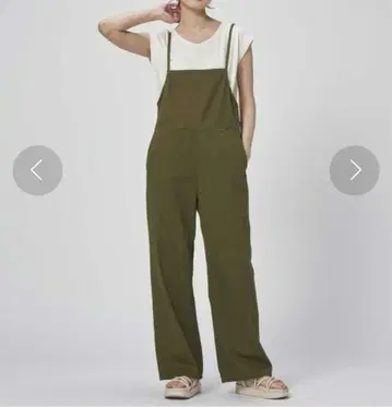 Lee 리 살로펫 오버롤 올인원 카키 뒷 리본 M