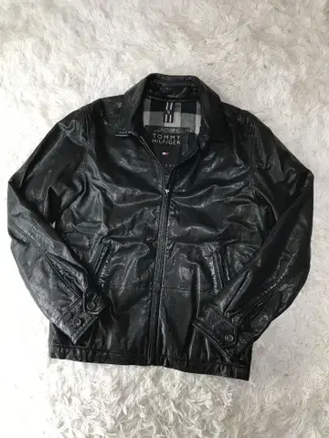 [ 가격 인하 가능 ] TOMMY HILFIGER 가죽 자켓 S