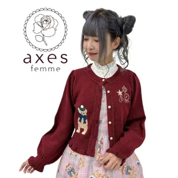 axes femme 로얄 베어 니트 가디건 택 포함 미사용 새상품