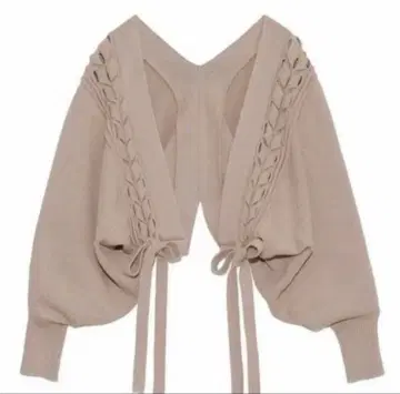 SNIDEL 레이스업 볼레로 니트 가디건