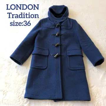 LONDON Tradition 더플 코트 36 사이즈 네이비 계열