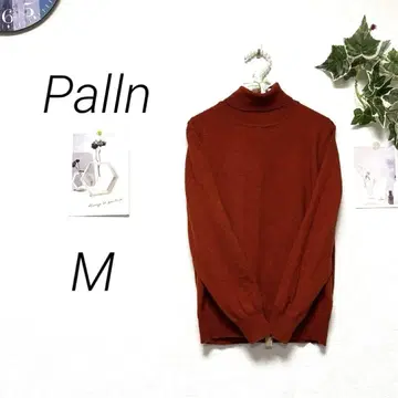 10338 Palln 터틀넥 니트 스웨터 M 울 100%