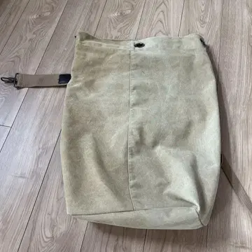 캔버스 숄더백 베이지