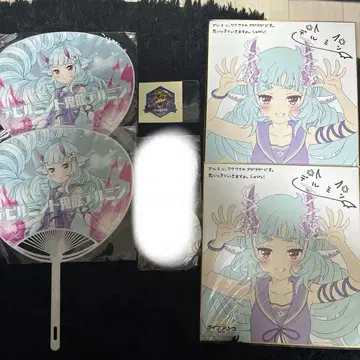 델민 색지 부채 캔뱃지 라이브 아레나