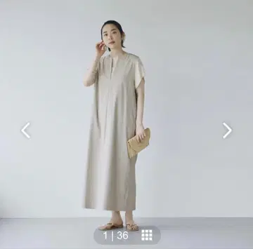 북유럽 생활 잡화점 [겹치면, 멋이 된다] 박스 실루엣 원피스 M