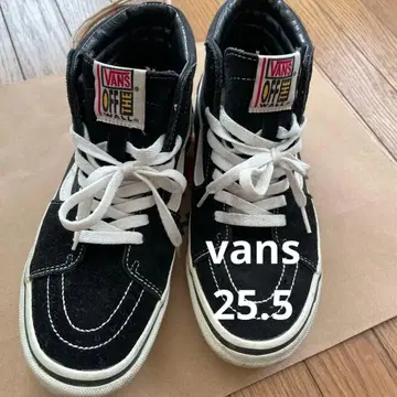 VANS 블랙 하이컷 스니커즈