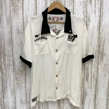 nm-1119) PANDIESTA JAPAN 자수 볼링 셔츠