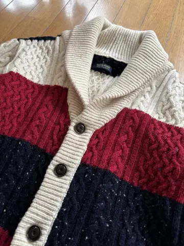 MODEM DESIGN/모데엠 디자인 큼직한 니트 자켓 믹스 울