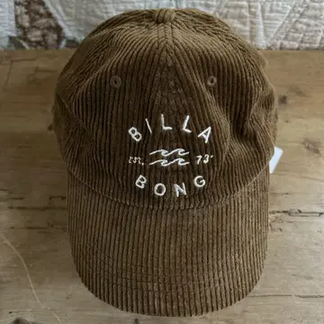 BILLABONG 새상품 미사용 코듀로이 여성 캡 브라운