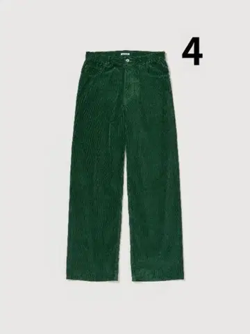 PIGMENT DYED FINX CORDUROY WIDE 5P 그린 4