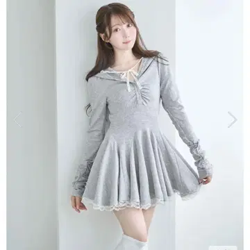 로제 뮤즈 원피스 Hoodie OP with shorts