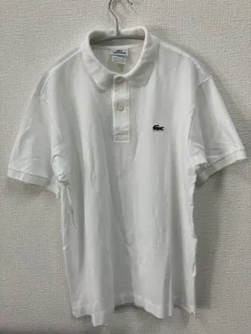 레어 화이트 라코 프랑스제 LACOSTE 화이트 피케 셔츠 5190L