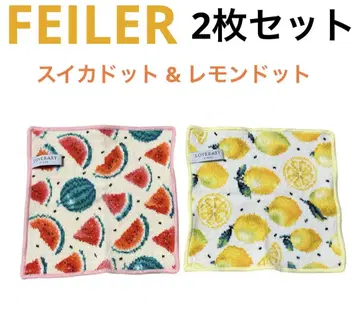 [ 정품 ] 페이러 FEILER 수박 도트 레몬 도트 2장 세트