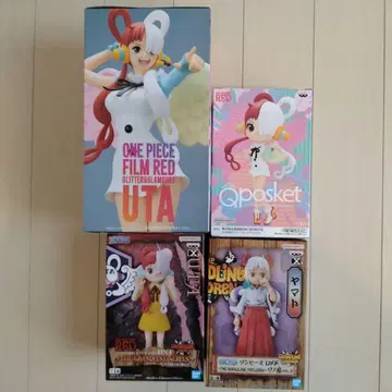 원피스 필름 레드 우타 야마토 피규어 4개 세트
