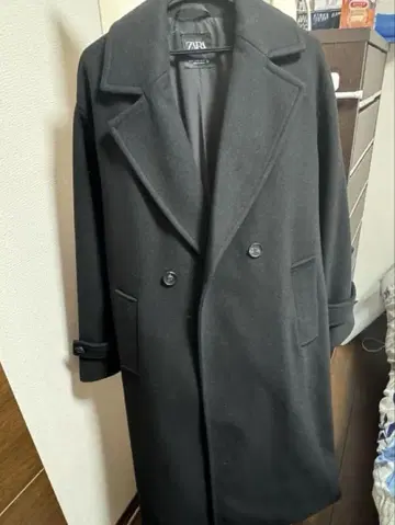 ZARA 블랙 롱 코트 XS