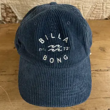 BILLABONG 새상품 미사용 코듀로이 여성 캡 네이비