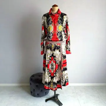 화려한 패턴 셔츠 스커트 셋업 ZARA