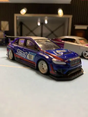 SUBARU STI 미니카 블루
