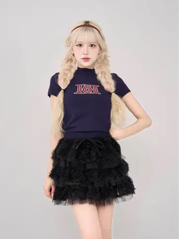 Darich DD 로고 베이직 니트탑 NVY 네이비