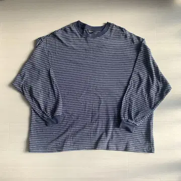evcon BORDER WIDE L/S T-SHIRT NAVY