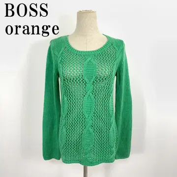 LA8190 BOSS orang 긴팔 니트 그린 면 아크릴 S