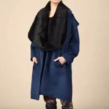 bedsidedrama 4way 모헤어 코트 네이비