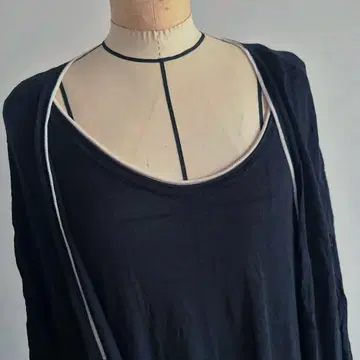 슬리브리스 롱 원피스 롱 가디건 세트업 ZARA