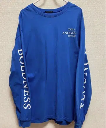 ANDGEEBEE 백 로고 슬리브 롱 T